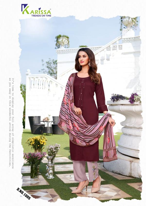 Karissa Vidisha 4 Beautiful Embroidery Readymade Salwar 